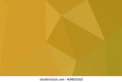 Dark yellow polygonal illustration, which consist of triangles. Geometric background in Origami style with gradient. Triangular design for your business.