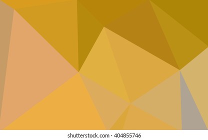 Dark yellow polygonal illustration, which consist of triangles. Geometric background in Origami style with gradient. Triangular design for your business.