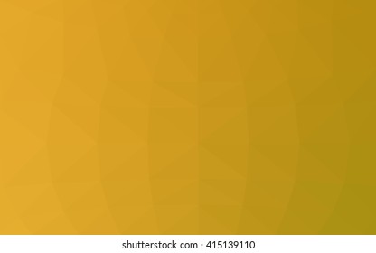 Dark yellow polygonal illustration, which consist of triangles. Triangular design for your business. Geometric background in Origami style with gradient.