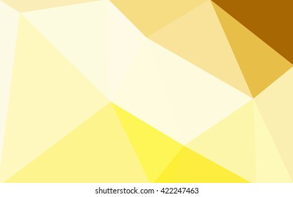 Dark yellow polygonal illustration, which consist of triangles. Geometric background in Origami style with gradient. Triangular design for your business.