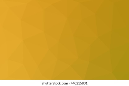 Dark yellow polygonal illustration, which consist of triangles. Triangular design for your business. Geometric background in Origami style with gradient.