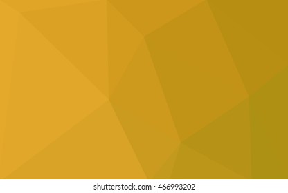 Dark yellow polygonal illustration, which consist of triangles. Geometric background in Origami style with gradient. Triangular design for your business.