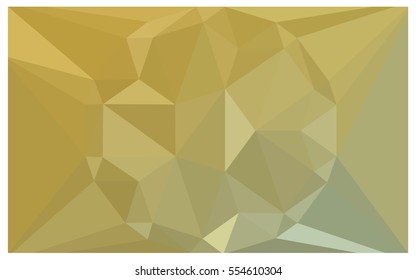 Dark yellow polygonal illustration, which consist of triangles. Triangular design for your business. Geometric background in Origami style with gradient.