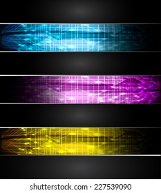 Dark yellow purple blue Light Abstract Technology background for computer graphic website internet and technology. circuit board.