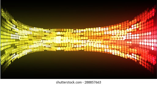 Dark yellow red abstract light lamps vector background. Light Abstract Technology background for computer graphic website internet. circuit. Spark. pixel. infographics.