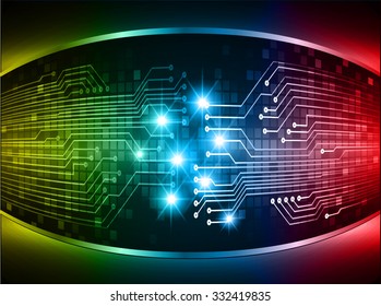 dark yellow red blue Light Abstract Technology background for computer graphic website internet business. circuit. illustration. digital. infographics. binary code. www. vector.one. zero.eye. aura ray