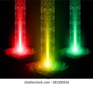 Dark yellow red green light Abstract background. dark red color Light Abstract Technology background for computer graphic website internet and business. circuit. illustration. infographics. ray
