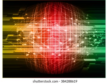 Dark yellow red green Light Abstract Technology background for computer graphic website internet and business. circuit. vector illustration. infographics. motion move blur.neon. pixel. eye scan virus