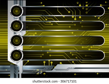 dark yellow silver black Web Design Website Elements Template for graphic internet. text box. label. info graphics. metal. card. pixel. Metals, alloys, steel, aluminum. button. infographics