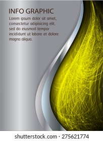dark yellow silver color Light Abstract Technology background computer graphic website internet and business. circuit. vector illustration. text box. Brochure. card. banner flyer magazine.Design label