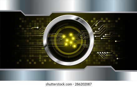 dark yellow silver color Light Abstract Technology background for computer graphic website internet and business. circuit. vector illustration. info graphics. wave. beam. ray. Spark