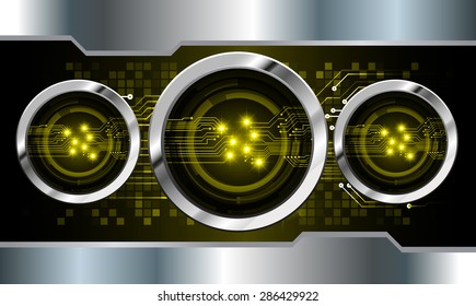 dark yellow silver color Light Abstract Technology background for computer graphic website internet and business. circuit. vector illustration. info graphics. wave. beam. ray. Spark