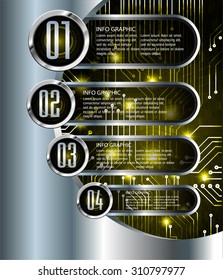 Dark yellow silver Web Design Website Elements Template for graphic internet. text box. label. infographics. metal. card. pixel. Metals, alloys, steel, aluminum. button