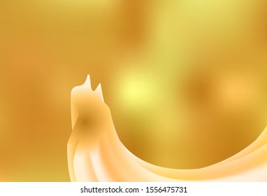 Dark Yellow vector abstract blurred background. A completely new colored illustration in blur style. Elegant background for a brand book.
