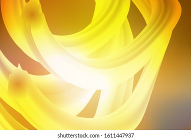 Dark Yellow vector abstract bright template. Glitter abstract illustration with gradient design. New way of your design.