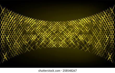 Dark yellow  Vector abstract design. pixels mosaic background computer graphic website and internet.