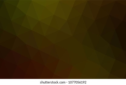 Dark Yellow vector abstract mosaic backdrop. Shining colored illustration in a new style. The polygonal design can be used for your web site.