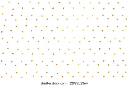 Dark Yellow vector  abstract mosaic pattern. A sample with polygonal shapes. Brand new design for your business.