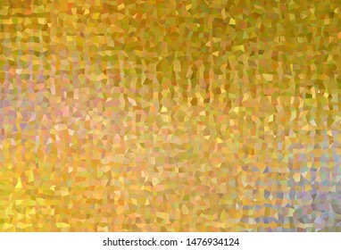 Dark Yellow vector abstract mosaic backdrop. Geometric illustration in Origami style with gradient.  A completely new design for your leaflet.