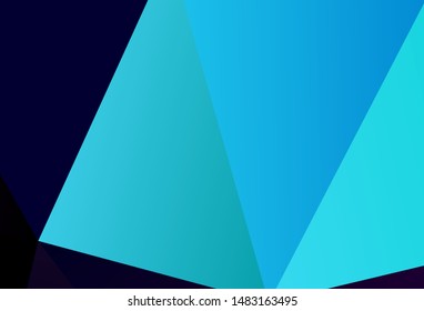 Dark Yellow vector abstract mosaic background. Creative illustration in halftone style with triangles. New template for your brand book.