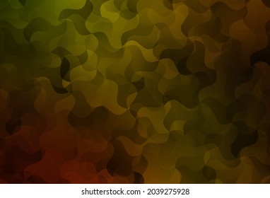 Dark Yellow vector abstract mosaic pattern. Shining colorful illustration with triangles. Template for cell phone's backgrounds.