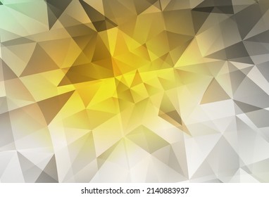 Fondo de mosaico abstracto vector amarillo oscuro. Ilustración colorida en estilo abstracto con triángulos. Patrón para el fondo de un libro de marca.