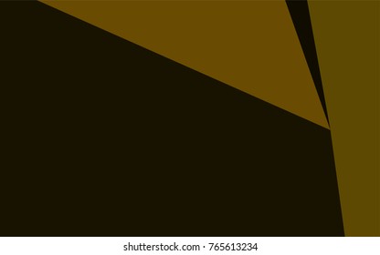 Dark Yellow vector abstract mosaic background. Creative illustration in halftone style with gradient. Triangular pattern for your business design.