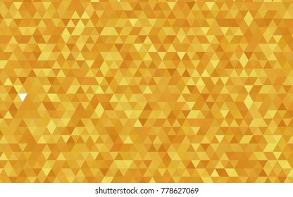 Dark Yellow vector abstract mosaic pattern. Creative illustration in halftone style with gradient. A completely new template for your business design.