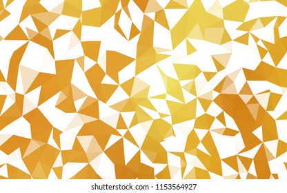 Dark Yellow vector abstract polygonal background. Elegant bright polygonal illustration with gradient. Pattern for a brand book's backdrop.