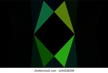 Dark Yellow vector abstract polygonal cover. Glitter abstract illustration with an elegant design. Brand new style for your business design.