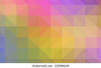 Dark Yellow vector abstract polygonal pattern. Colorful illustration in abstract style with triangles. Pattern for a brand book's backdrop.