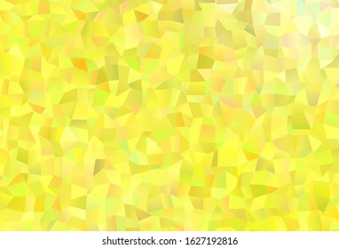 Dark Yellow vector abstract polygonal background. Geometric illustration in Origami style with gradient.  Template for cell phone's backgrounds.
