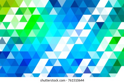 Dark Yellow vector abstract polygonal template. Creative illustration in halftone style with gradient. The best triangular design for your business.