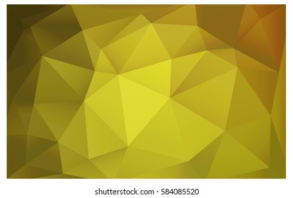 Dark Yellow vector abstract textured polygonal background. Blurry triangle design. Pattern can be used for background.