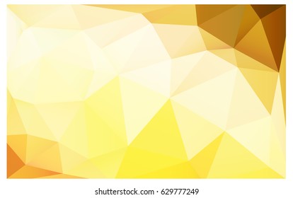 Dark Yellow vector abstract textured polygonal background. Blurry triangle design. Pattern can be used for background.