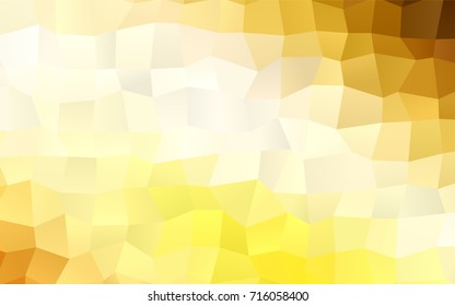 Dark Yellow vector abstract textured polygonal background. Blurry rectangular design. The pattern with repeating rectangles can be used for background.