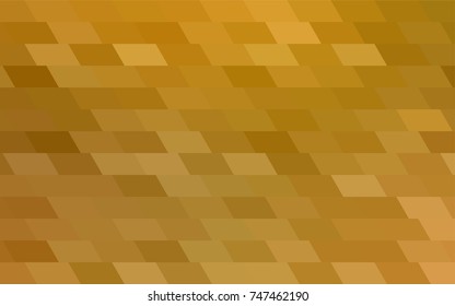 Dark Yellow vector abstract textured polygonal background. Blurry rectangular design. The pattern with repeating rectangles can be used for background.