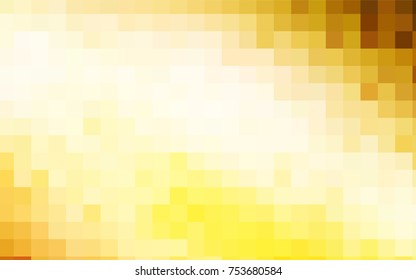 Dark Yellow vector abstract textured polygonal background. Blurry rectangular design. The pattern with repeating rectangles can be used for background.