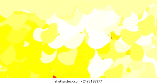 Dark yellow vector backdrop with chaotic shapes. Colorful illustration with simple gradient shapes. Simple illustration for your web site.