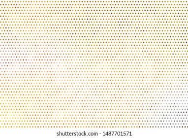 Dark Yellow vector backdrop with dots. Beautiful colored illustration with blurred circles in nature style. Pattern for beautiful websites.