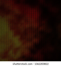 Dark Yellow vector backdrop with lines. Gradient illustration with straight lines in abstract style. Best design for your posters, banners.