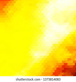 Dark Yellow vector backdrop with lines. Colorful gradient illustration with abstract flat lines. Pattern for websites, landing pages.