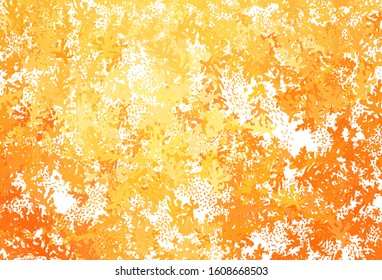 Dark Yellow vector backdrop with memphis shapes. Modern abstract illustration with colorful random forms. Modern design for your business card.