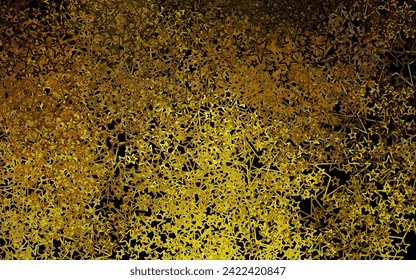 Dark Yellow vector backdrop with small and big stars. Modern geometrical abstract illustration with stars. Best design for your ad, poster, banner.