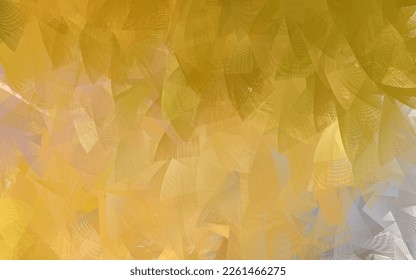 Dark Yellow vector background with abstract shapes. Decorative design in abstract style with random forms. Background for a cell phone.