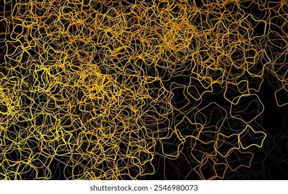Plano de fundo vetorial Amarelo-escuro com formas abstratas. Ilustração colorida simples com formas de gradiente abstratas. Plano de fundo para um telefone celular.