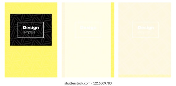 Dark Yellow vector background for books. Abstract booklet on colored background with gradient. Pattern for business books, journals.