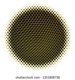 Dark Yellow vector background with circles. Colorful illustration with gradient dots in nature style. Pattern for websites, landing pages.