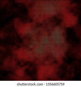 Dark Yellow vector background with circles. Colorful illustration with gradient dots in nature style. Pattern for websites, landing pages.