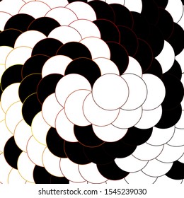 Dark Yellow vector background with circles. Colorful illustration with gradient dots in nature style. Design for your commercials.